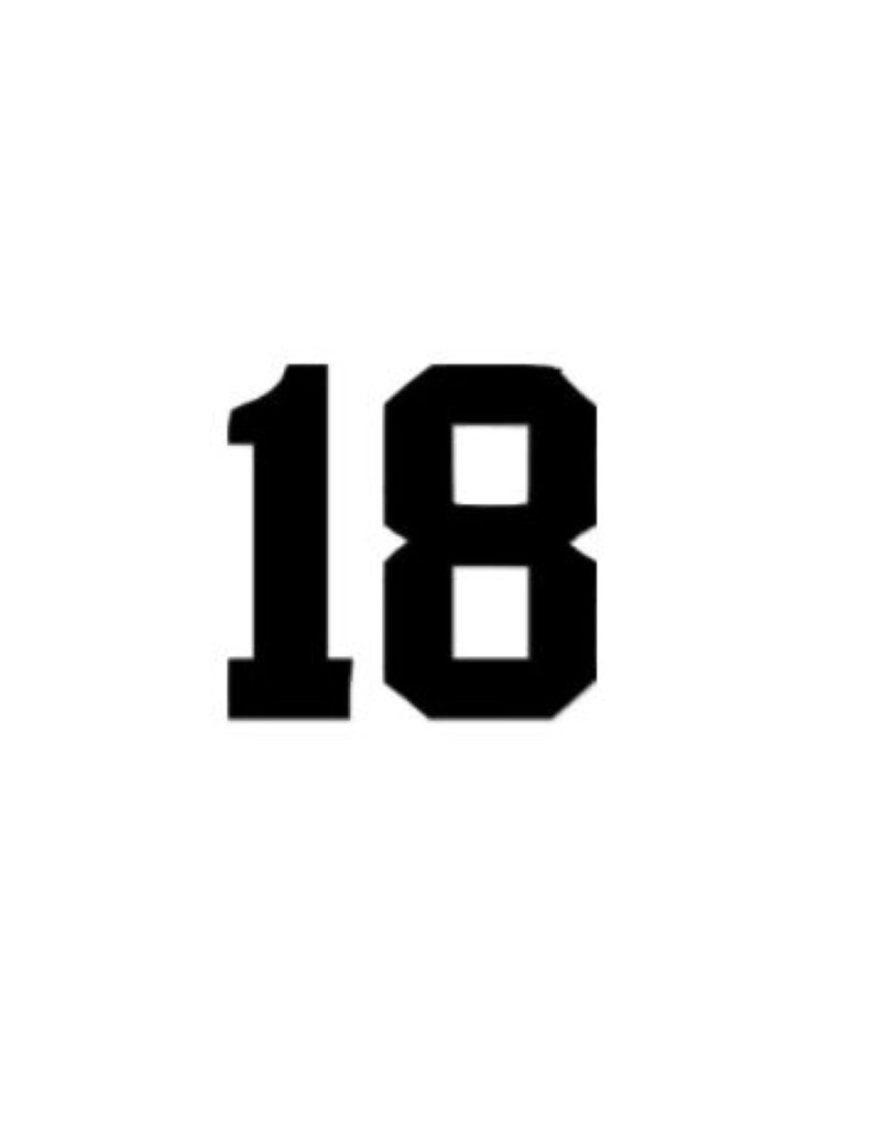 Jersey Numbers Vinyl Iron on Transfer Etsy