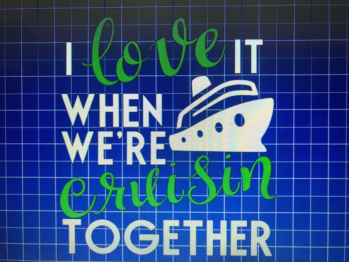 Cruise Iron on Vinyl Cruise Iron on Shirts Cruise Decals I Etsy