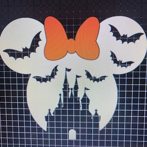 Disney Iron on Shirts, Mickey’sNot So Scary Halloween Party, Disney Boo Bash, Halloween Minnie Disneyworld Castle DIY Vinyl Iron on Transfer