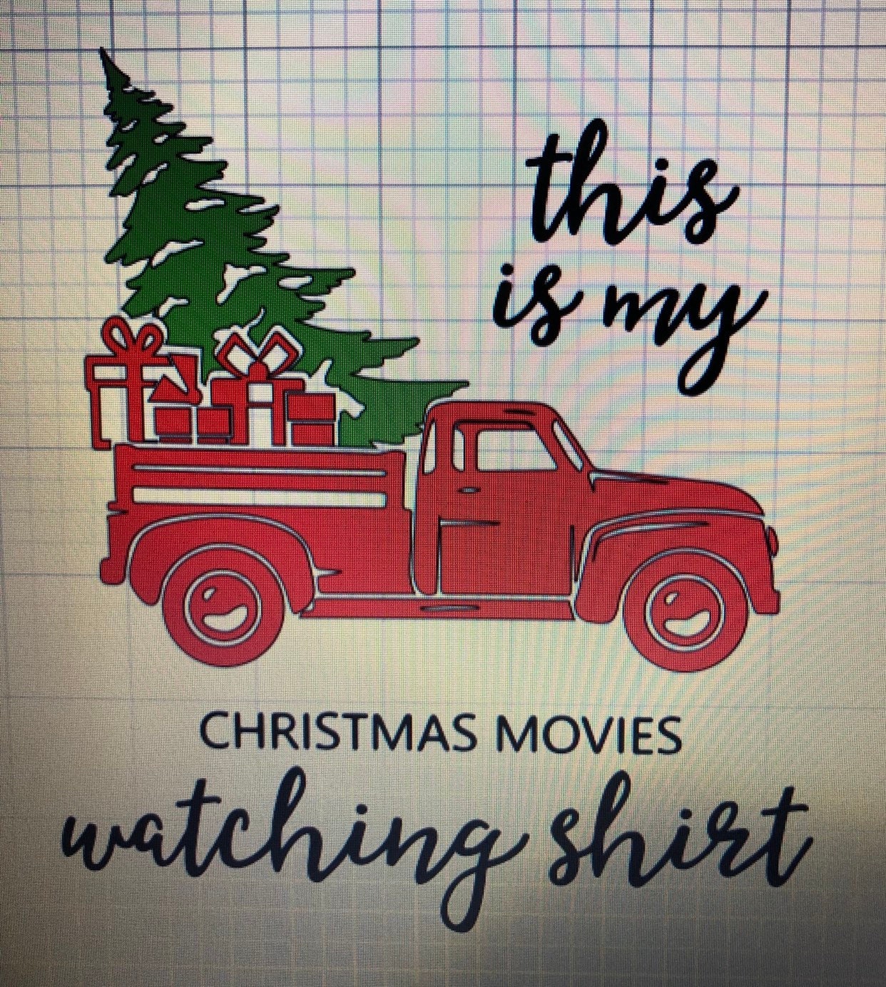 Christmas Movie Shirt DIY Vinyl Iron on 