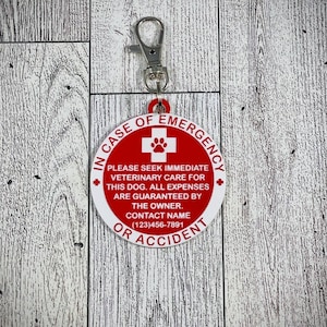 In Case of Emergency Personalized Crate Tag