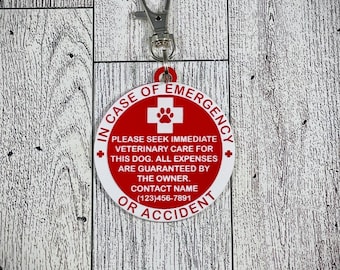 In Case of Emergency Personalized Crate Tag