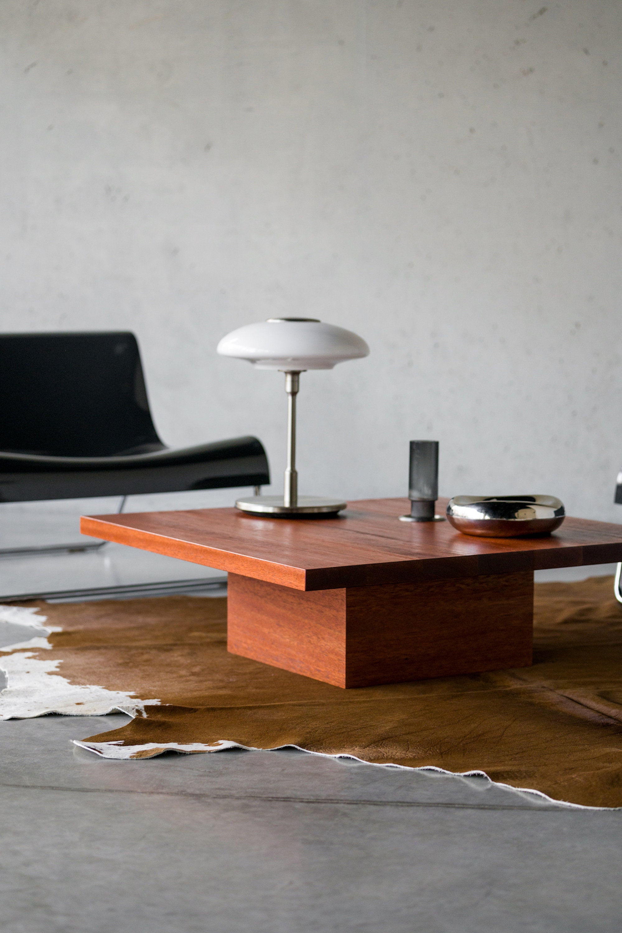 Mesa de centro moderna, mesa de centro negra, mesa de té de madera  carbonizada japonesa Yakisugi, mesa de centro minimalista -  México