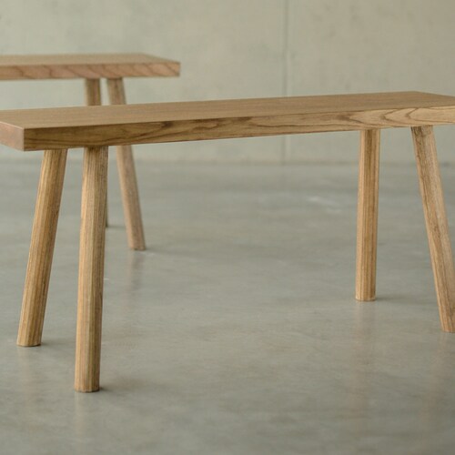 Japandi Entryway Bench Scandinavian Furniture Wood Bench Etsy