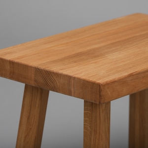 Light oak stool