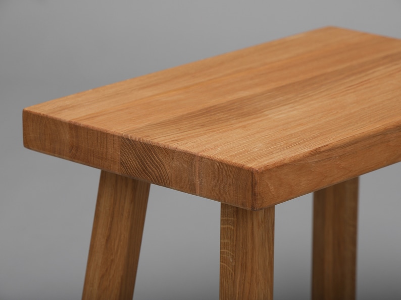 Light oak stool