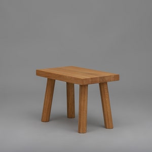 Solid oak step stool