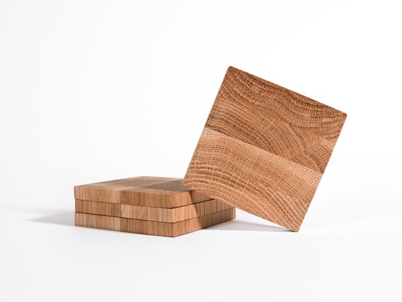 Protective Blank Wood Coasters For The Dining Table 
