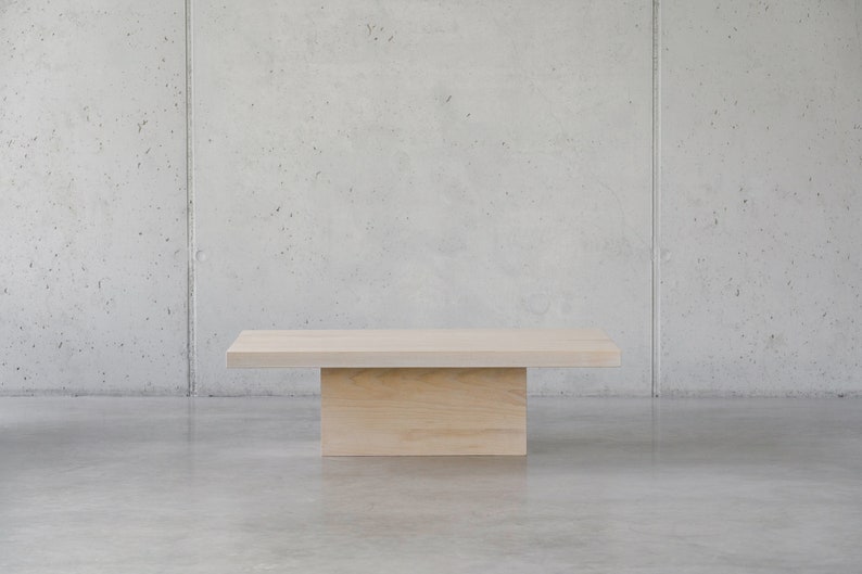 White square coffee table