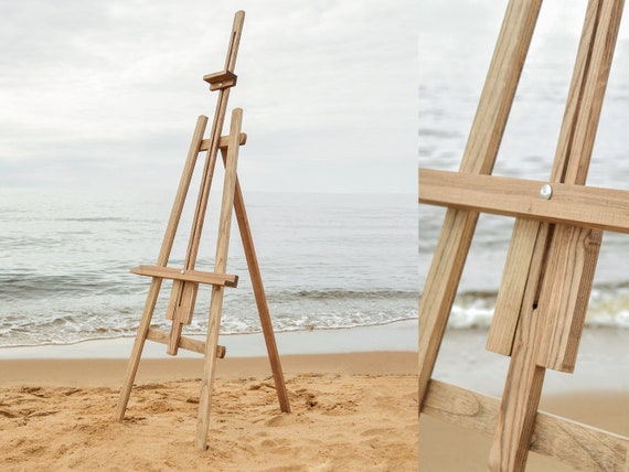 Wooden Floor Easel, Artist Easel, Studio Easel, Painting Easel