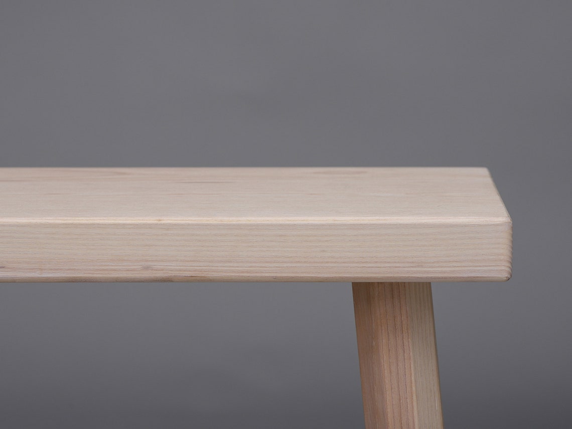 Japandi Bench Japandi Entryway Small White Wood Bench White Etsy