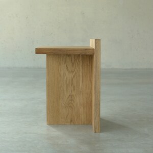 Light oak end table