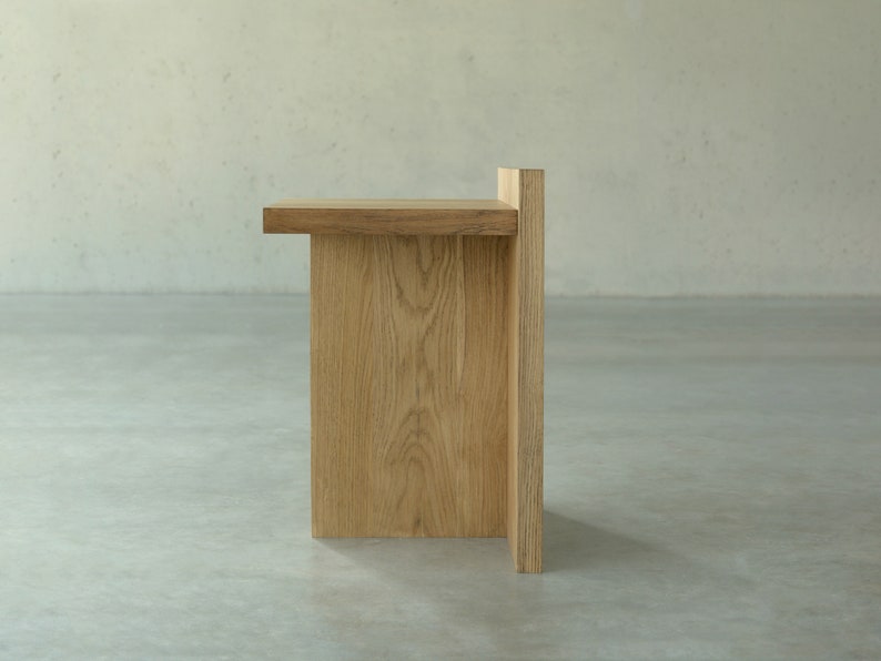 Light oak end table