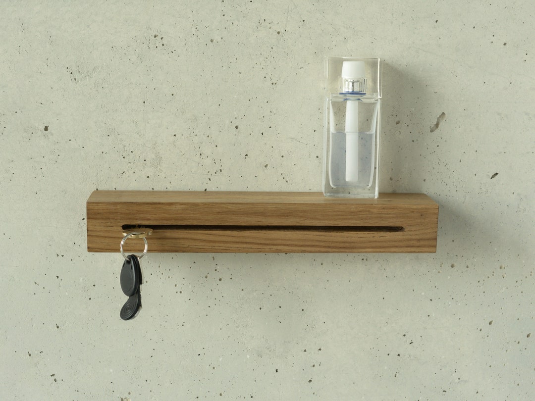 Small shelf with key hooks sale