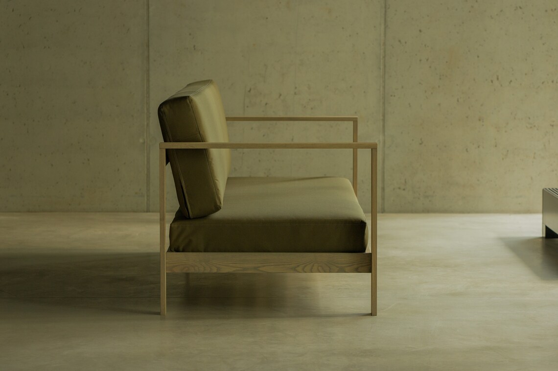 Japandi Daybed Solid Wood Daybed Daybed With Wooden Frame Etsy UK