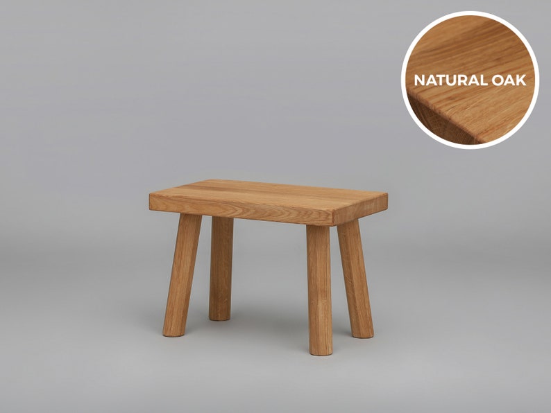 Solid wood stool