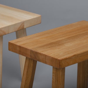 Solid wood step stool
