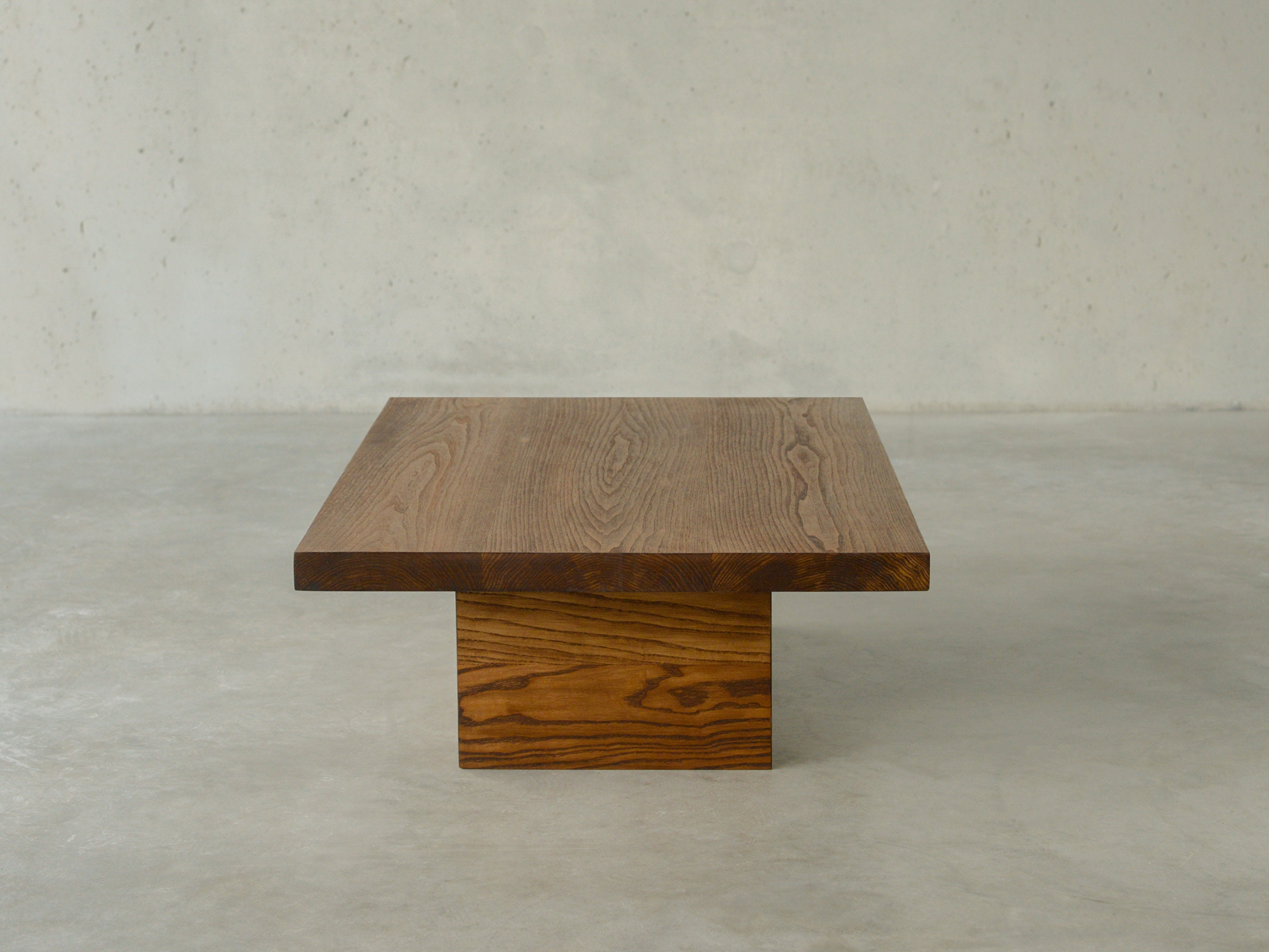 Japandi Coffee Table Japandi Style Coffee Table Pedestal Etsy Finland