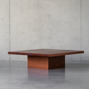 Square low coffee table