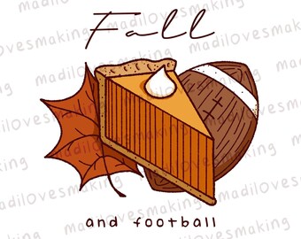 Herfst en Voetbal PNG Design, Herfst T-shirt PNG, Voetbal T-shirt PNG, Sublimatie Download, Voetbal Seizoen Shirt, Fall Clipart
