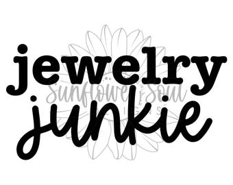 Jewelry Junkie Sublimation PNG Design (Digital Download)