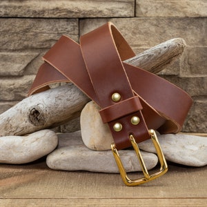 English Bridle Belt (Medium Brown)