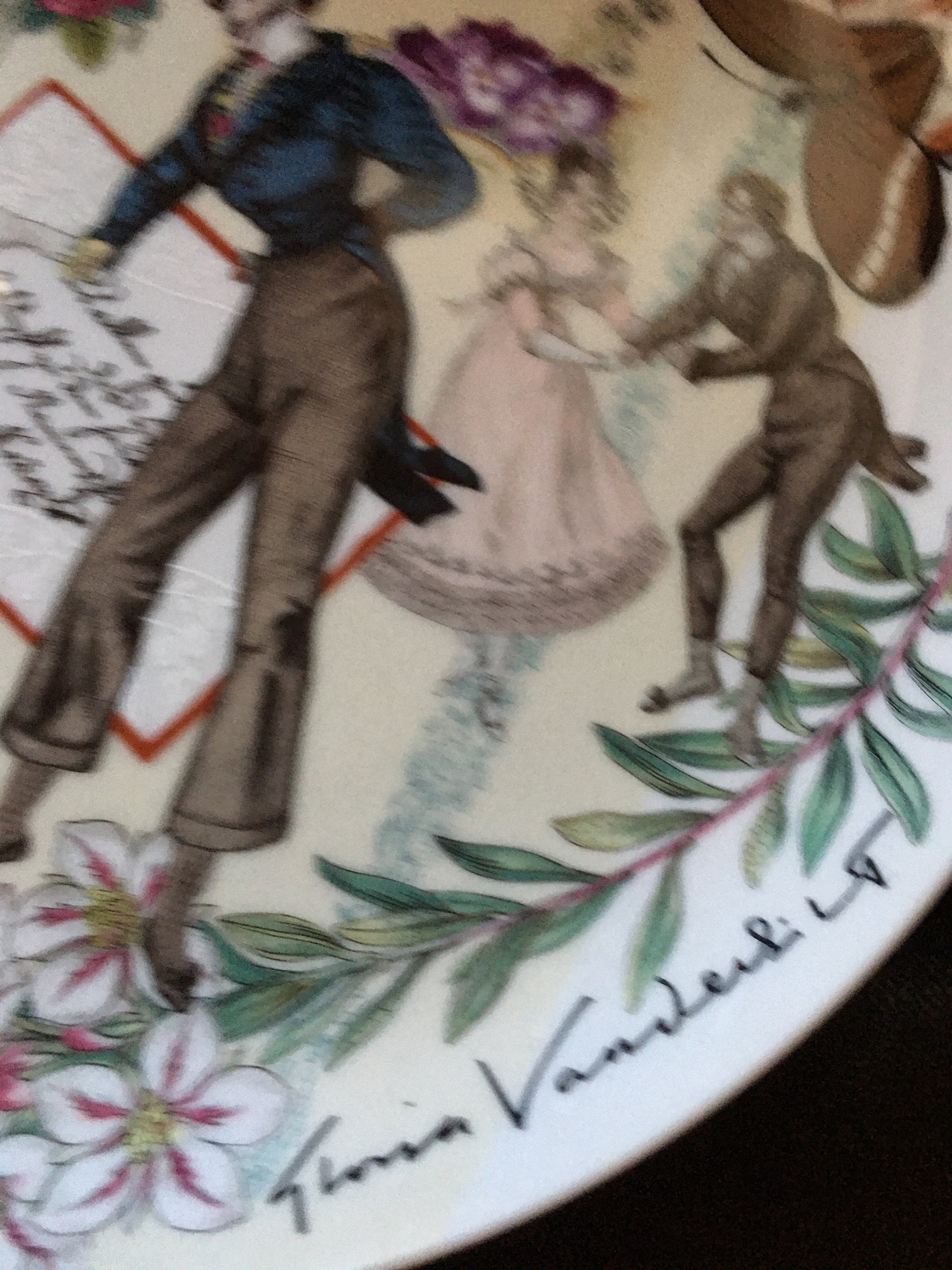 Signature Plate 1977 Gloria Vanderbilt. Collectible Plate Etsy