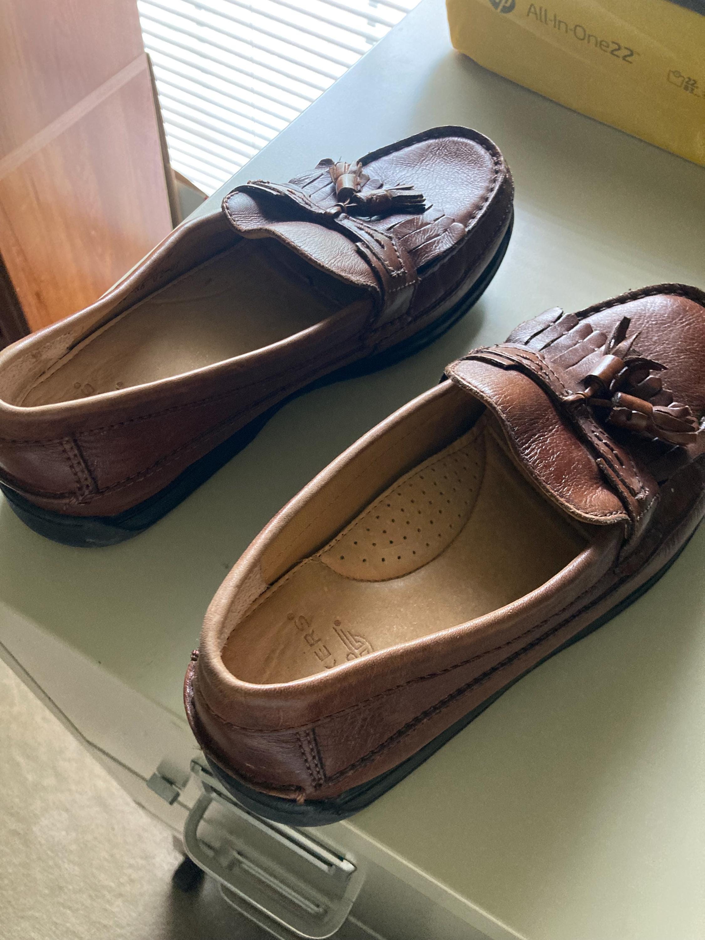 靴 90s vintage tassel Loafer made in spain Vintage Tassel Loafers - Etsy