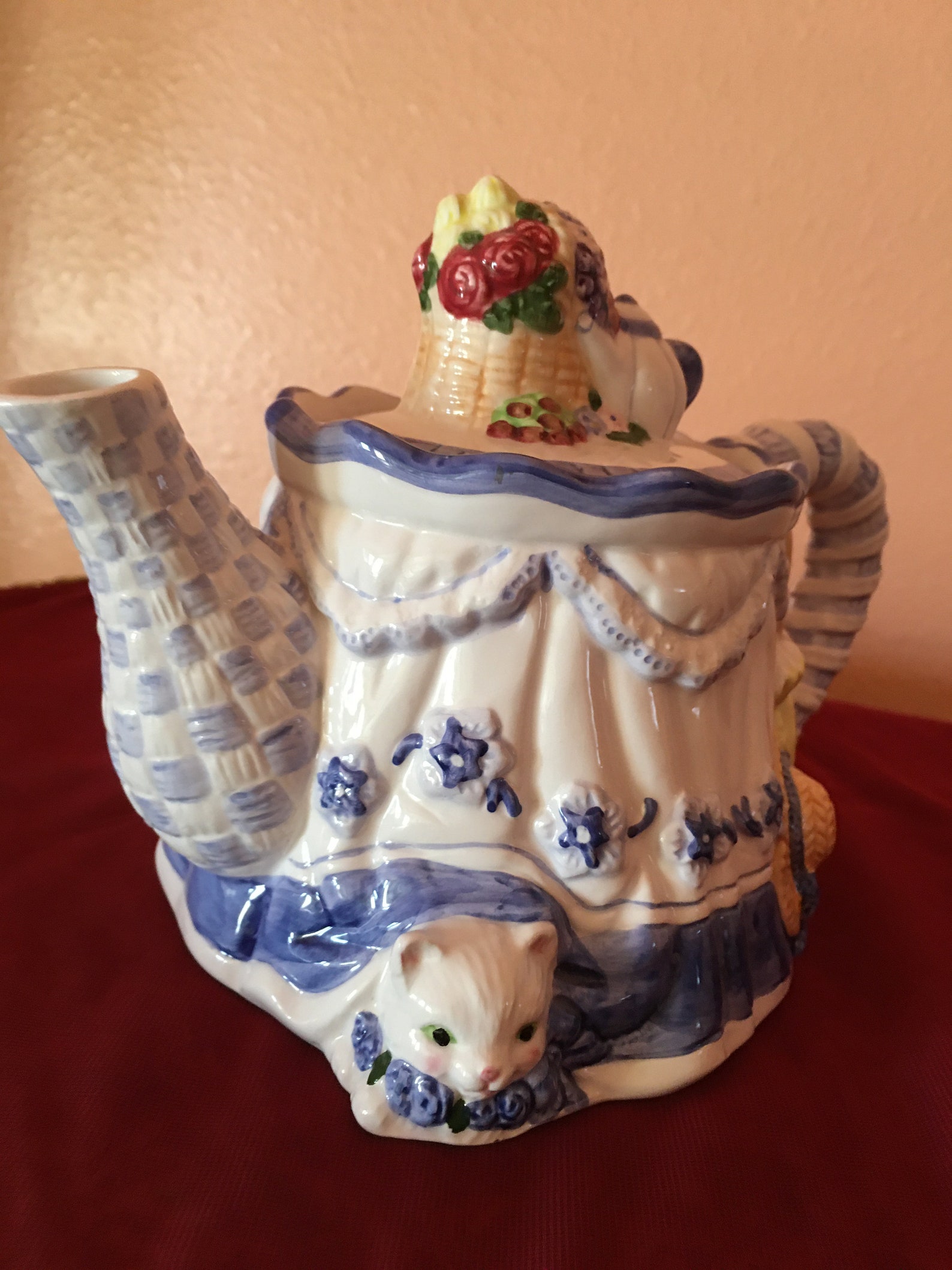 Vintage Avon Tea Pot. Avon Blue Rose Collectible Tea Etsy