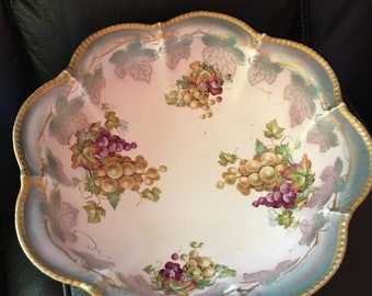 Antique Serving Bowl. Empire China Bowl. A Great Gift For Mom. Fruit Serving Bowl. Collectible Bowl. Bowl #4229 With Grape Pattern.