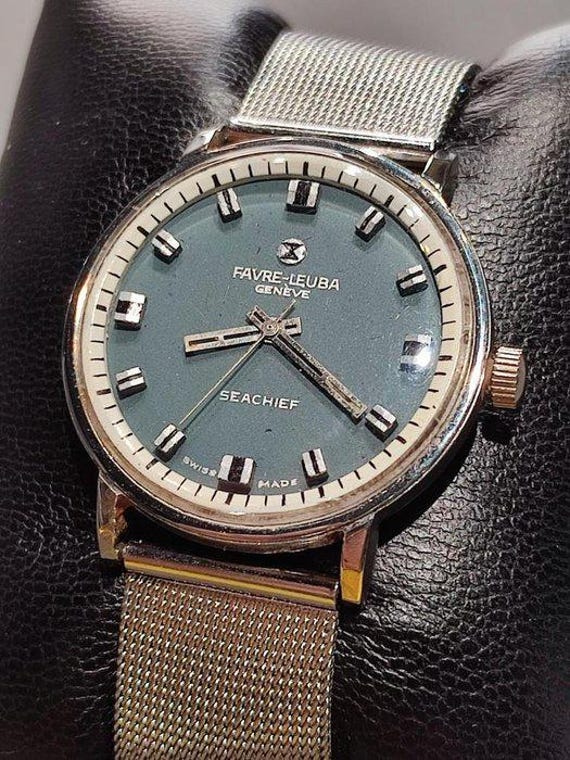 FAVRE-LEUBA GENEVE SEACHIEF 手巻き腕時計 A3280 Favre Leuba Sea Chief - Etsy