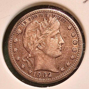 USA Quarter dollar 1902
