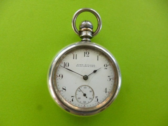 Cadran De Montre De Poche Antique Elgin Rouge - 60, 29 Mm - Pour Pièce Ou Réparation, Occasion