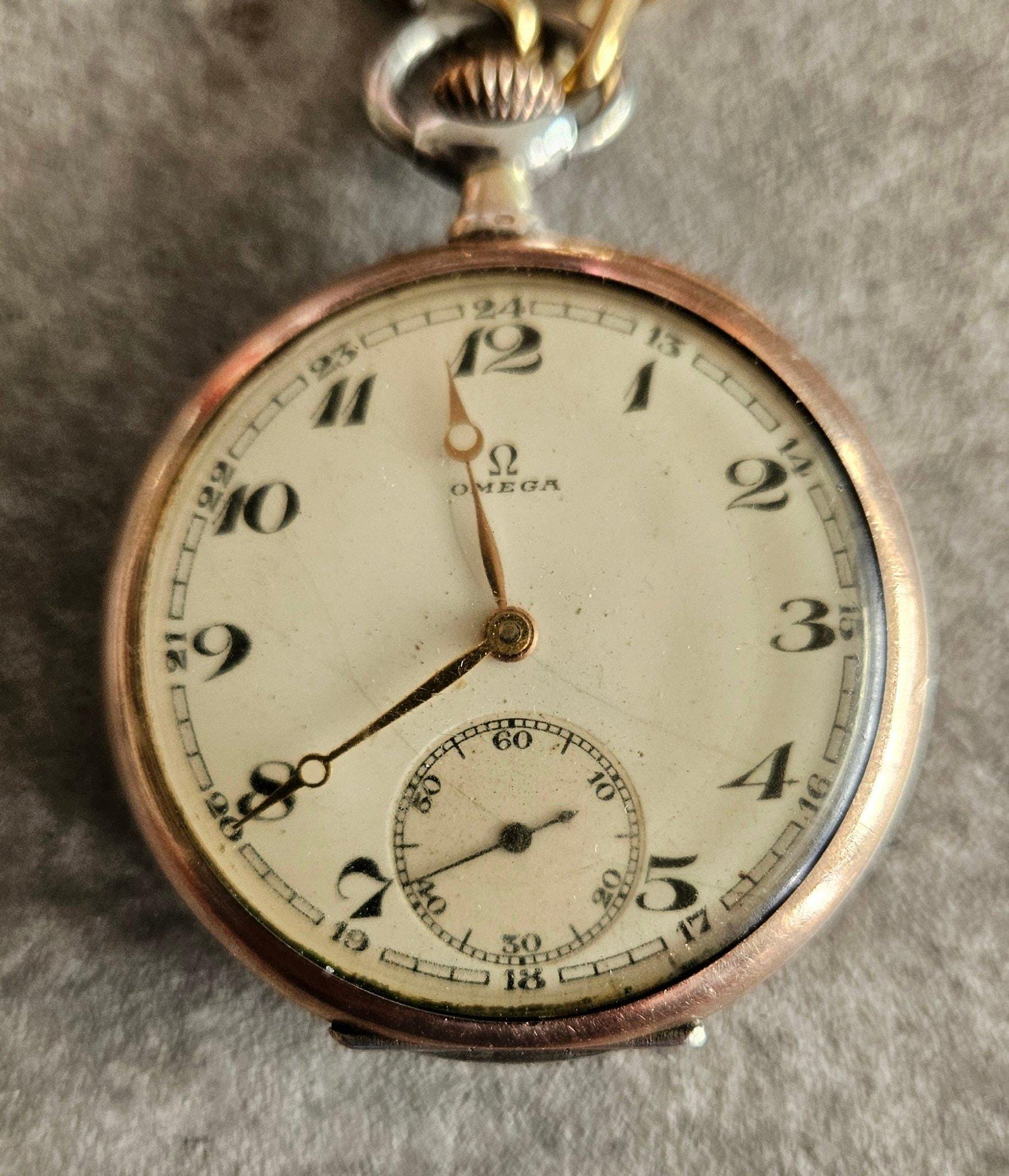 Omega silver pocket watch