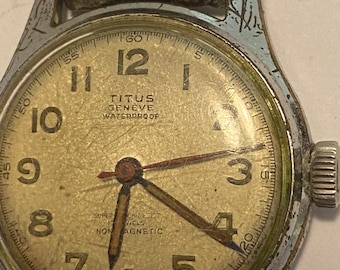 Mouvement Mécanique Manuel Pour Montre Titus - Pièce D'occasion Pour Réparation