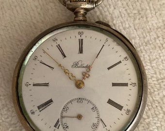 Reloj de bolsillo de plata Billodes.