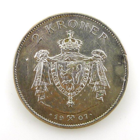 ノルウェー 2クローネ 1907 - Etsy 日本