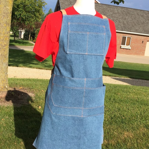 Denim Apron Etsy