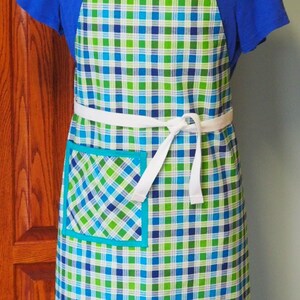 Delantal para mujeres; Hecho a mano; delantal; delantal con bolsillos; SewNeededShop; extra grande;