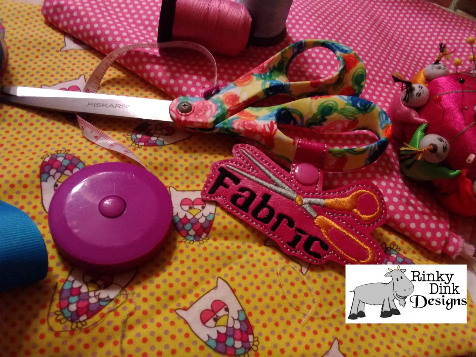 Fabric Scissor Label Etsy