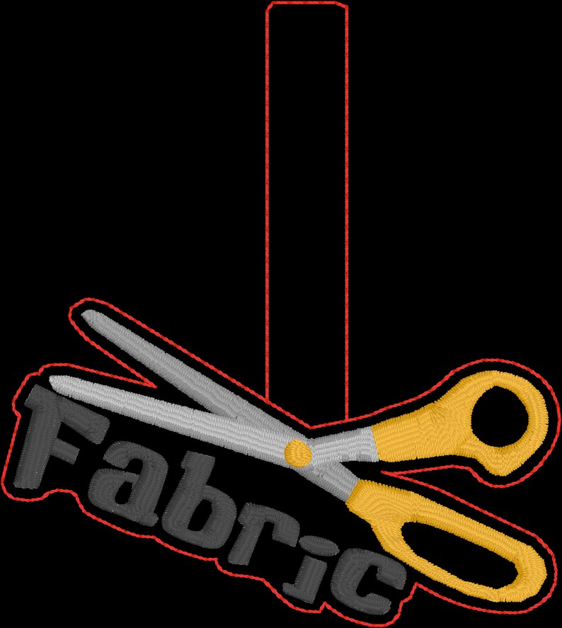 Fabric Scissor Label Etsy