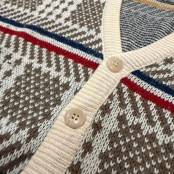 Vintage Basic Editions Primary Pattern Cardigan - image 3