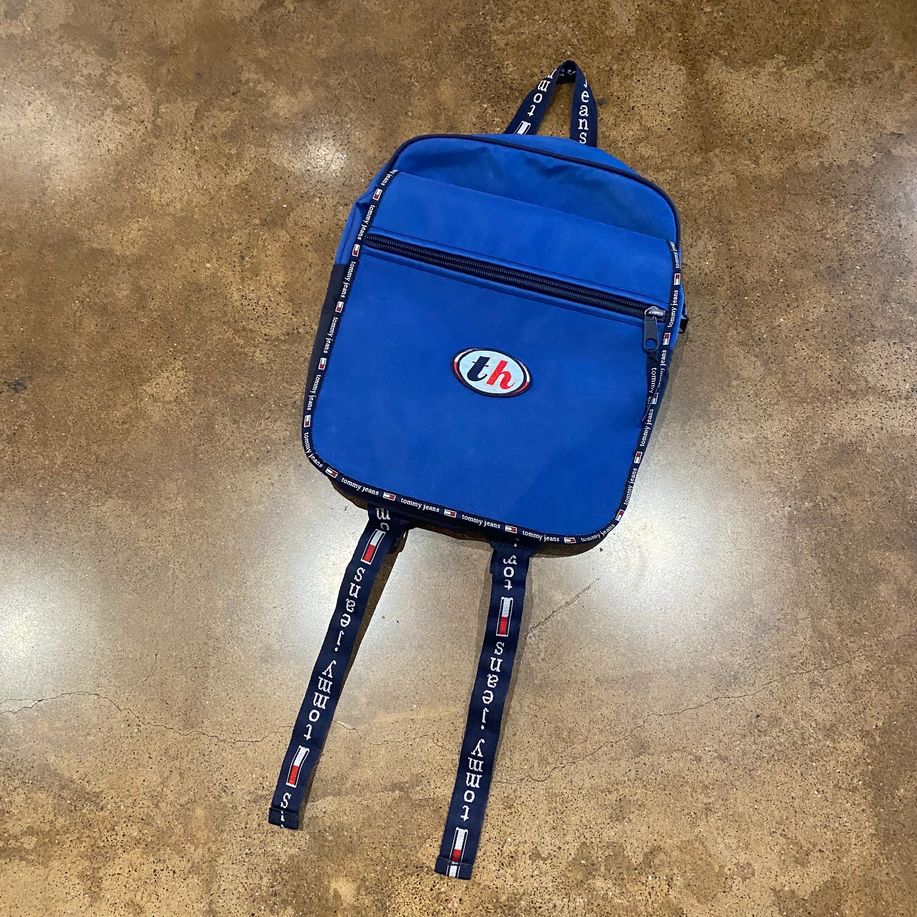 Vintage \'90\'s Tommy Hilfiger Blue Rucksack Bag/Backpack Vintage Tommy Hilfiger Backpack | Mercari main image 2