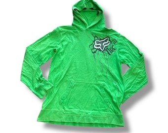 Neon Grün Fox Racing Zip Hoodie