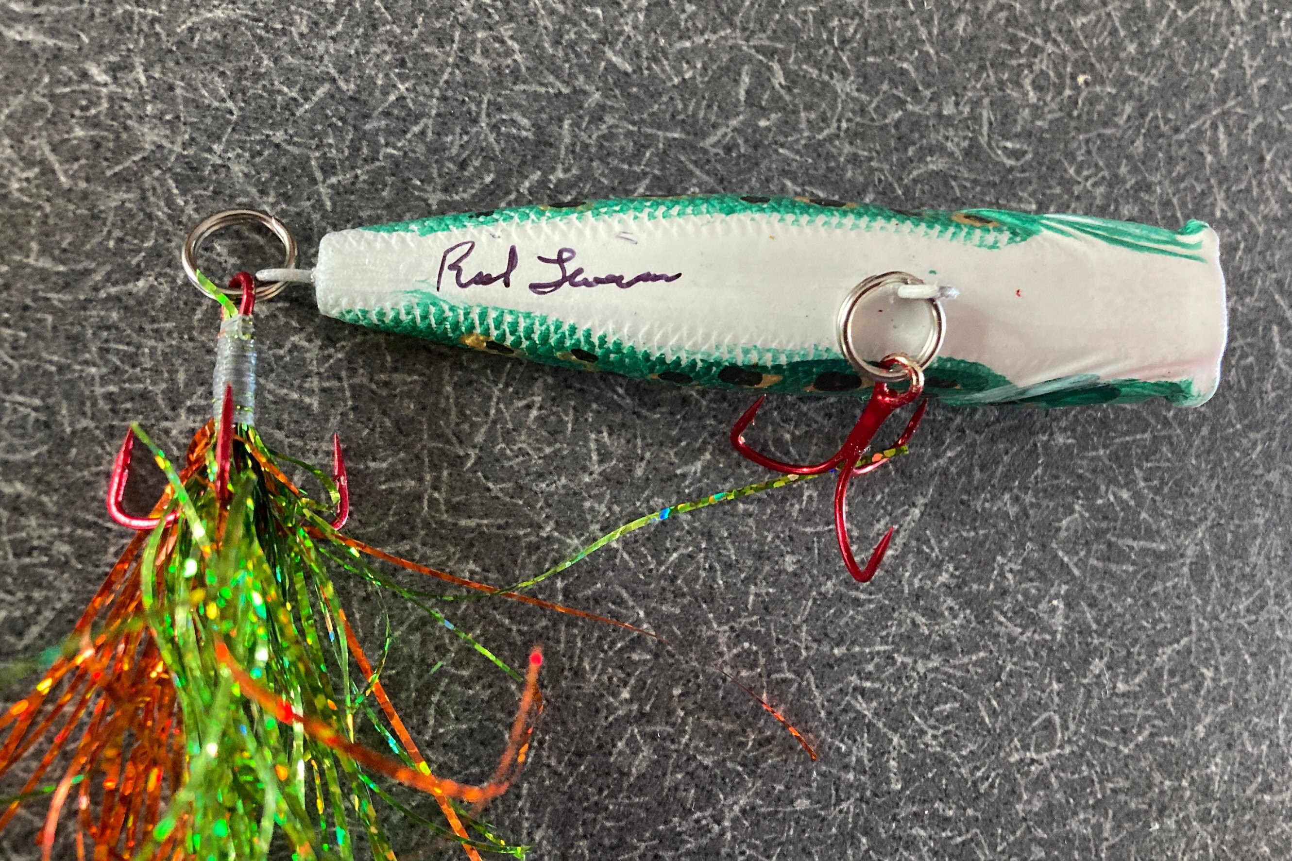 3 1/2" Frog Popper Topwater Fishing Lure Hand Painted - Etsy