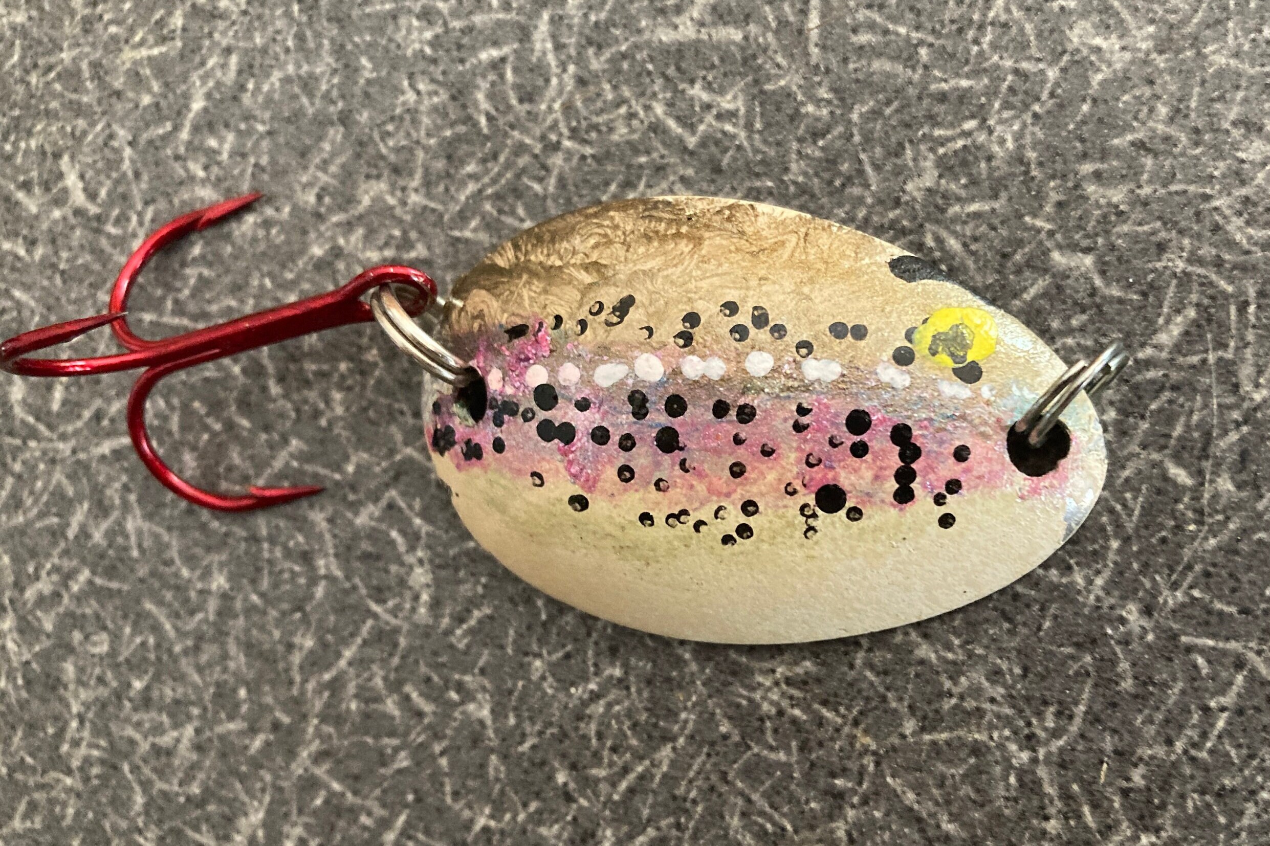 Rainbow Trout Fishing Lure Spoon -  UK