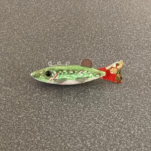 Northern Pike Fish Decoy Buffalo Nickel Fins