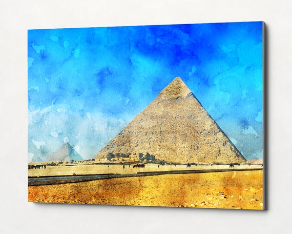 Egypt Poster Ancient Monuments PYRAMIDS OF GIZA Glossy 8x10 Photo Print Cairo