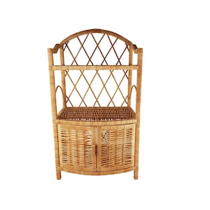 Wiklibox "Puffy" wicker cabinet in NATURAL color