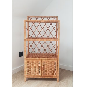 Wiklibox "Edgy" wicker cabinet in NATURAL color